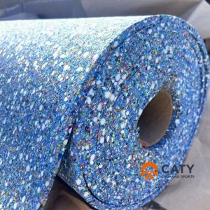 Customized Quick-Install Semi-Prefabricated Rubber Roll Sandwich Athletics Track