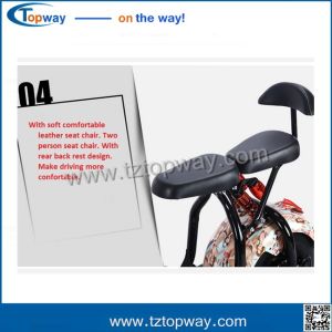 Quality 2 wheels1000W 60V Mini Electric Motorcycles citycoco scooter driving speed 40km/h for sale