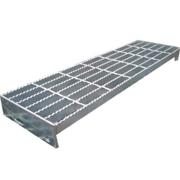Buy 0.3mm Electro Galvanized Steel Stair Treads Grating Width 80mm at wholesale prices