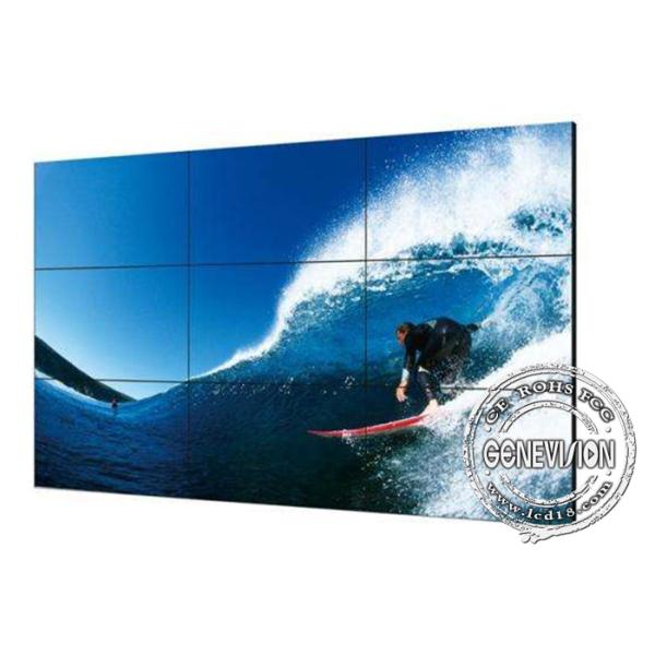 55inch Samsung Panel Infrared Touchscreen DID Video Wall , High Brgithness 3.5mm Bezel Big Screen Wall Stand