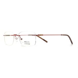MD133 Square Metallic Optical Frames Unisex Classic Design