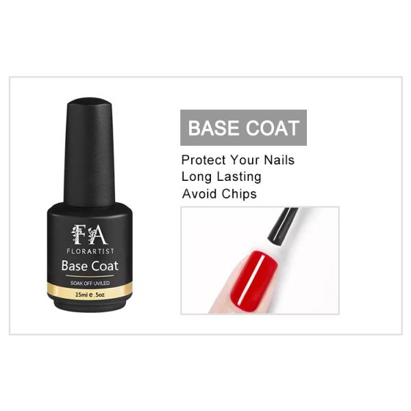 OEM Customize Private Label Multi Function Nail Gel Top Coat Rubber Base Coat Gel Nail Polish for DIY