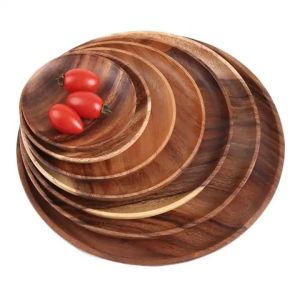 Hot selling natural wood personalized food service reusable tableware coaster