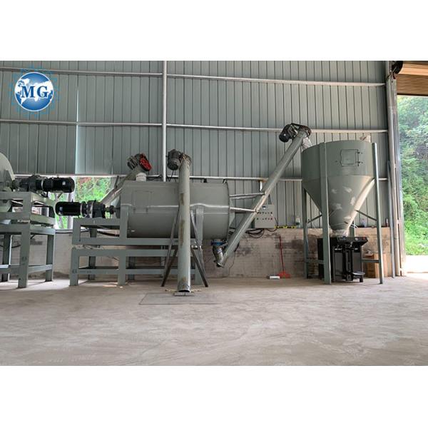 Automatic Batching Type 2-6t/H Dry Mortar Production Line With Spiral Ribbon