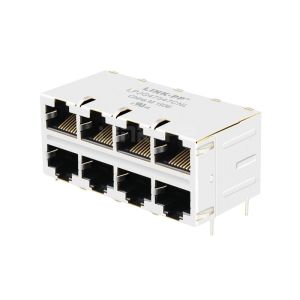 Quality Pulse JC0-0131NL Compatible LINK-PP LPJG47547CNL 10/100/1000 Base-T 10p10c Without LED 2x4 Port Cat6 RJ45 Jack for sale