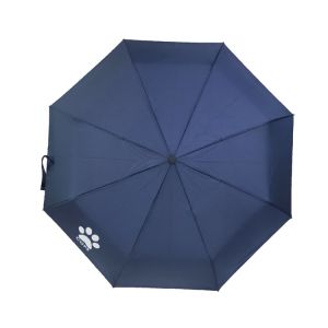 Fantastic 3 Folding Pongee Raincoat Umbrella With Storage Handle