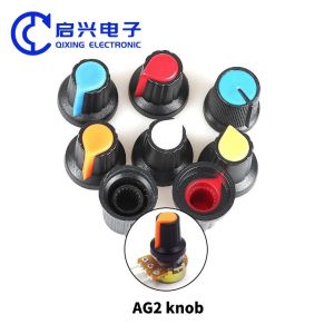 AG2 Plastic Potentiometer Knob 15X17MM WH148 Knob Diameter 6mm Cap
