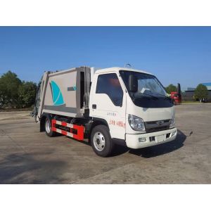 4x2 6 Wheels 5cbm Foton Mini Garbage Compression Truck with Manual Transmission
