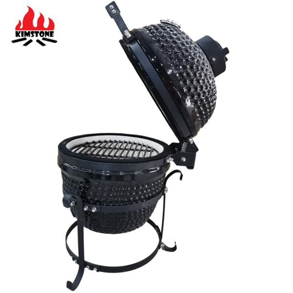 KIMSTONE 13 Zoll Kamado Grill Keramik Bbq Grill Mini Ceramic Smoker Kamado Ceramic Barbecue Grill