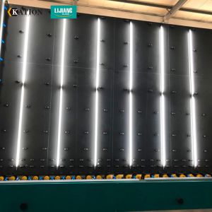 Soft Brushes Easy Operating 19mm Vertical Glass Washing Machine