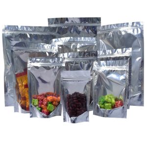 Quality Heat Seal Aluminizing Transparent Mylar Smell Proof Bags for sale