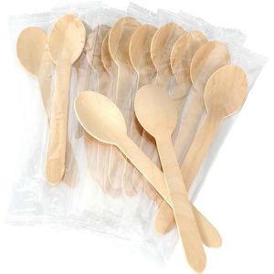 Sustainable Eco Friendly Biodegradable Wooden Spoons For Ice Cream