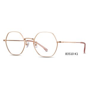 PARIM Hexagonal Polygon Fashionable Alloy Metal Optical Glasses Frame Eyegalsses
