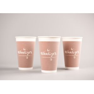 12oz 16oz Foam Paper Drinking Cup For Hot And Cold Beverages , Eco Friendly