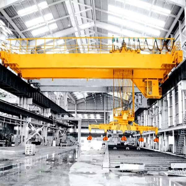 Buy QC Model Double Girder Overhead Crane With Magnet at wholesale prices