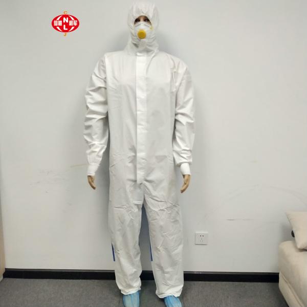 Waterproof breathabe disposable protective hooded nonwoven Coveralls