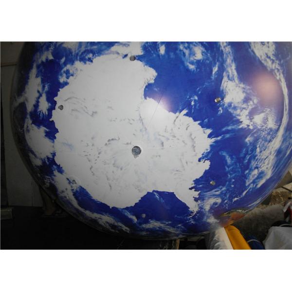 Large 0.2mm PVC Inflatable Advertising Signs / Blow Up Earth Ball