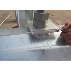 CO2 Welding Guyed Lattice Tower , 220KV Electric Steel Transmission Tower