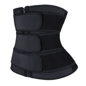 Latex Zip Up Waist Trainer With 3 Belts
