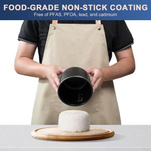 Compact and Portable Mini Rice Cooker with Comfortable Handle and Removable