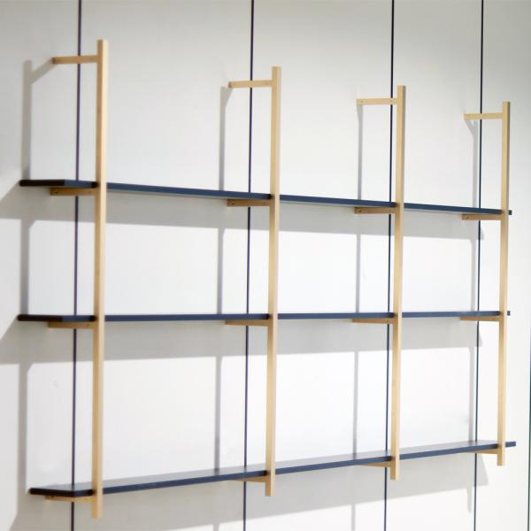 Gold Aluminum Wall Shelf