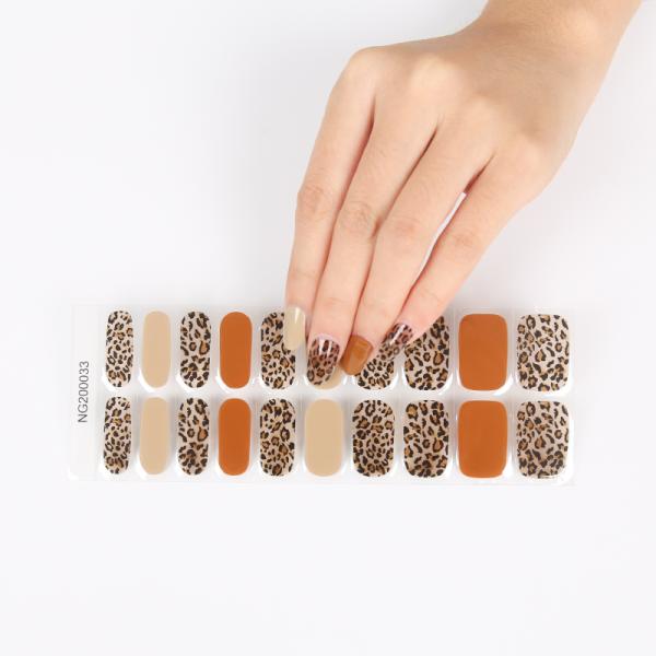 High quality UV lamp French semi cured Gel Nail strips Non-Toxic Long Lasting semi cured Gel Nail Wraps and gel nail poli