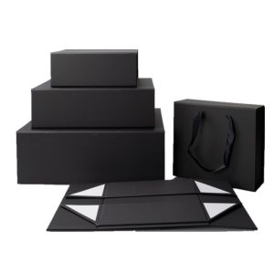 Collapsible Folding Bulk Cardboard Gift Boxes Glossy Lamination CMYK Printing