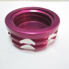 CNC Custom Aluminum purple chrome plated finish turning Hardware parts