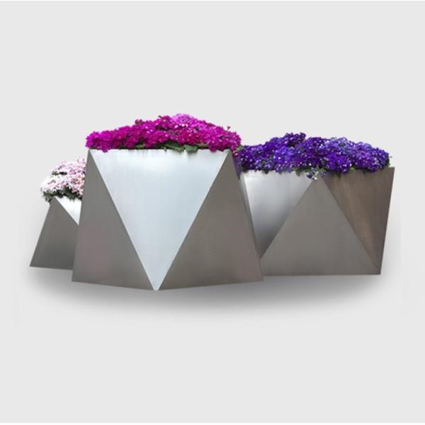 Cup shape stainless steel galvanized flower planter