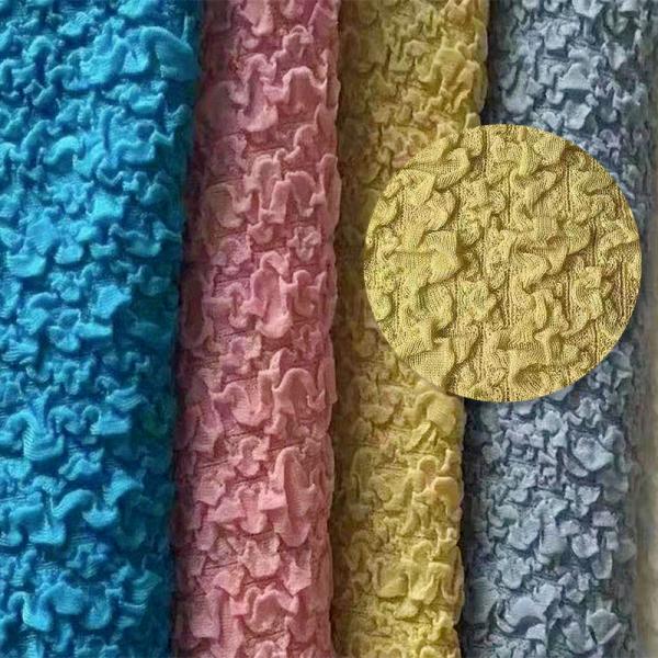 140cm 220gsm Brushed Crinkle Jersey Fabric Swimwear Stretch Jersey Knit Fabric