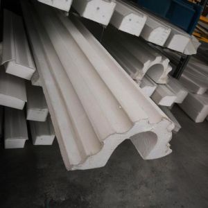 EPS Foam Stucco Pillars Columns Moulding Square Relief Fake Roman Columns
