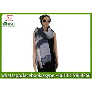 China 250g 180*83cm 100%Acrylic woven layers tassel  scarf  factory  keep warm fashion stripe hot sale new style poncho on sale