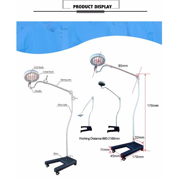 Alluminum Alloy Examination Ceiling Mounted Surgical Lights 280C Cold Light Operating Lamp