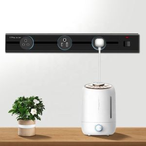 Surface Wall Mounted Kitchen Power Sockets with Multifunctional LED Track Socket