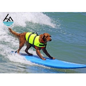 5mm Custom Neoprene Dog Vest With Handle , Neoprene Dog Life Jacket Pure Color