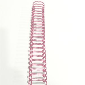 Rose Gold 7/16 Inch Double Wire 23 Loops Binding Coil Spiral Wires For Book