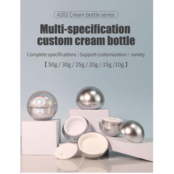 Round Shape Acrylic Cosmetic Jar 10g 20g 30g 50g Mini Cosmetic Jars For Skin Care Cream