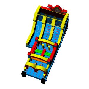 EN14960 0.55mm Plato Inflatable 5K Obstacles Running Race