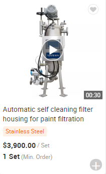 Stainless Steel Cartridge Filter Housing with 0.6Mpa Working Pressure and 0.2 μm Filtration Precision for Liquid Filtration