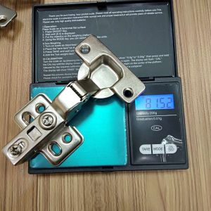 Two Hole SS201 Iron Heavy Duty Cabinet Metal Door Hinges Polished
