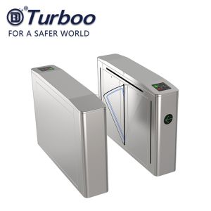 Waist Height Flap Barrier Turnstile / Pedestrian Turnstile Gate Access Control