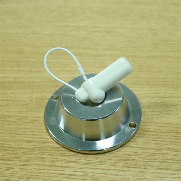 58KHz Retail Store EAS Security Hard AM Tag White With Steel Wire