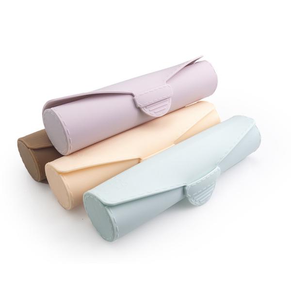 FDA Silicone Makeup Brush Holder Organizer With Upgrade Anti Fall Out Zipper