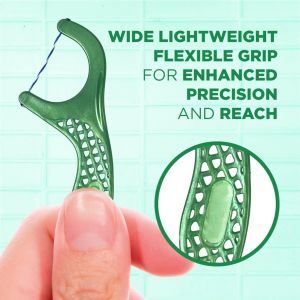 Twisted Threads Mint Floss Picks Shred Resistant Floss Easy Grip Handle 150