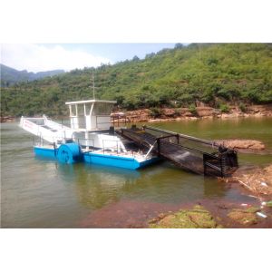 River Clean 1000m2 / Hour Trash Skimmer Machine Weed Dredger