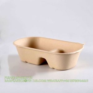 Wholesale Sugarcane Bagasse Pulp Lunch Box Takeaway Food Container Diaposiable