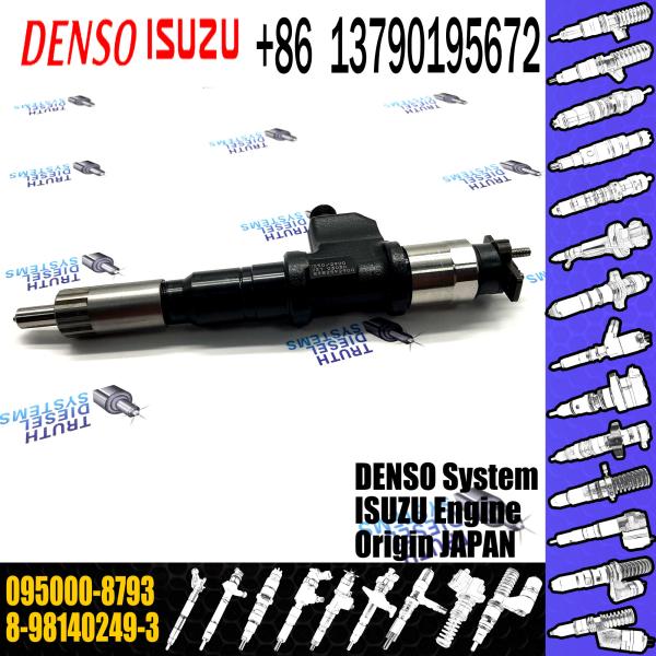Buy Rail Fuel Injector 8-98140249-3 8981402493 095000-8793 for ISUZU 6UZ1 8793 2493 at wholesale prices