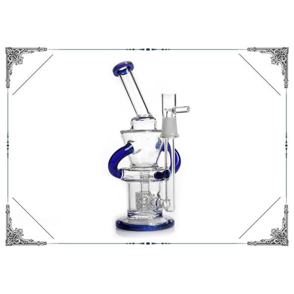 Buy Glass Recycler Matrix Perc 8 Inches Bongs Smoking Blue Water Pipe at wholesale prices