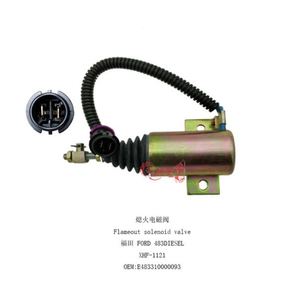 Buy E483310000093 12V Fuel Shut Off Stop Solenoid Valve For Excavator Foton 483 Diesel at wholesale prices