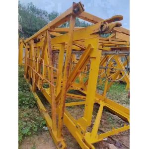 19-Year-Old Zoomlion 51-Meter Tower Crane Car Type Moving Maximum Lifting Weight